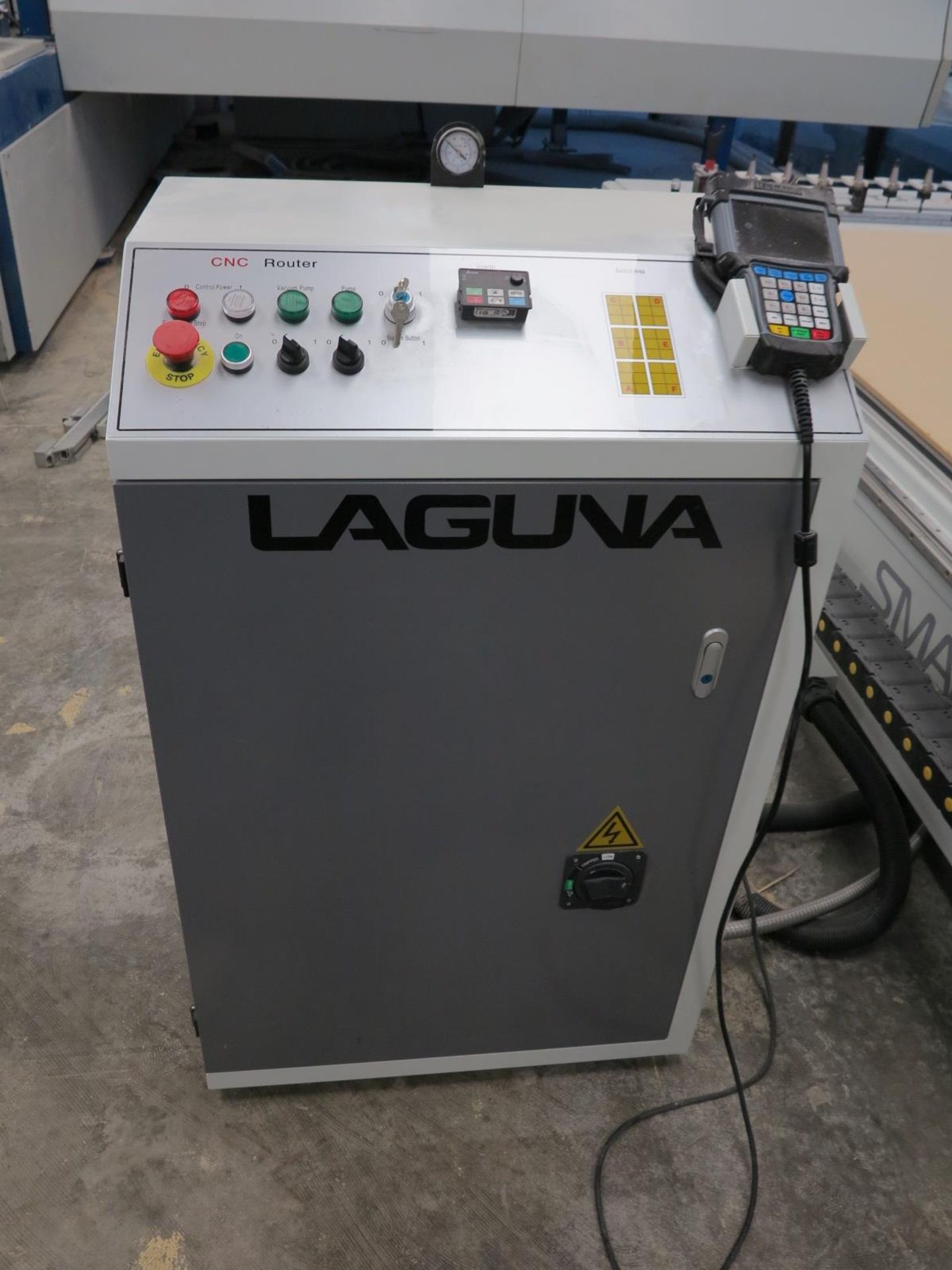 2018 LAGUNA SMARTSHOP M CNC ROUTER, 8 POSITION AUTOMATIC TOOL RACK, SINGLE SPINDLE 5.5 HP HEAD, ( - Image 3 of 6