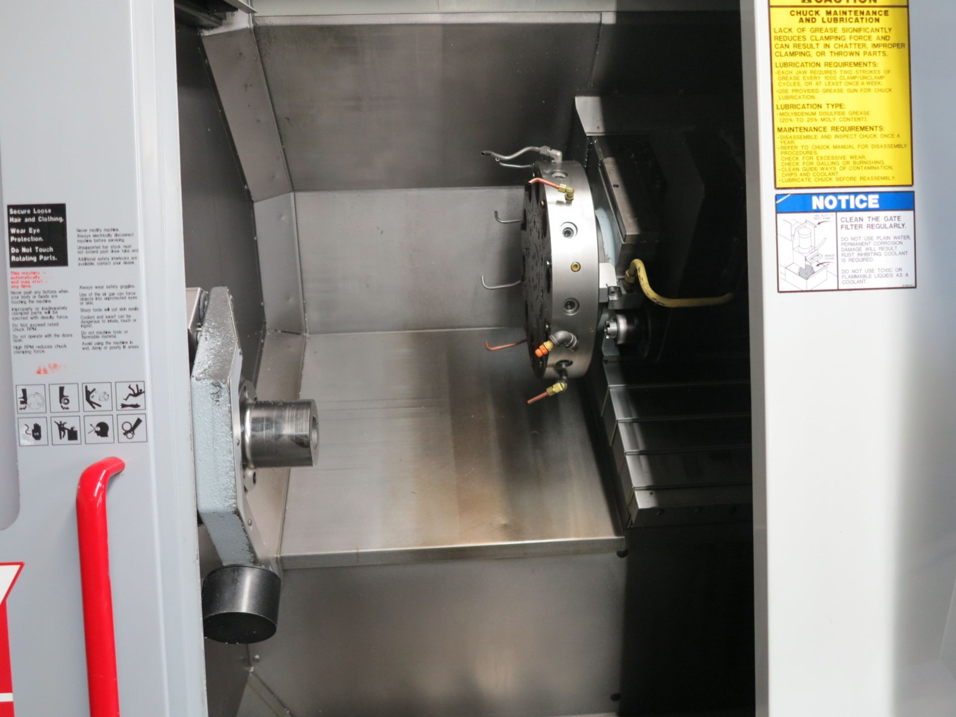 2004 HAAS SL-20 CNC TURNING CENTER, S/N 69040, FULL C-AXIS, LIVE TOOLING, COLLET CHUCK, 23" SWING, - Image 8 of 9