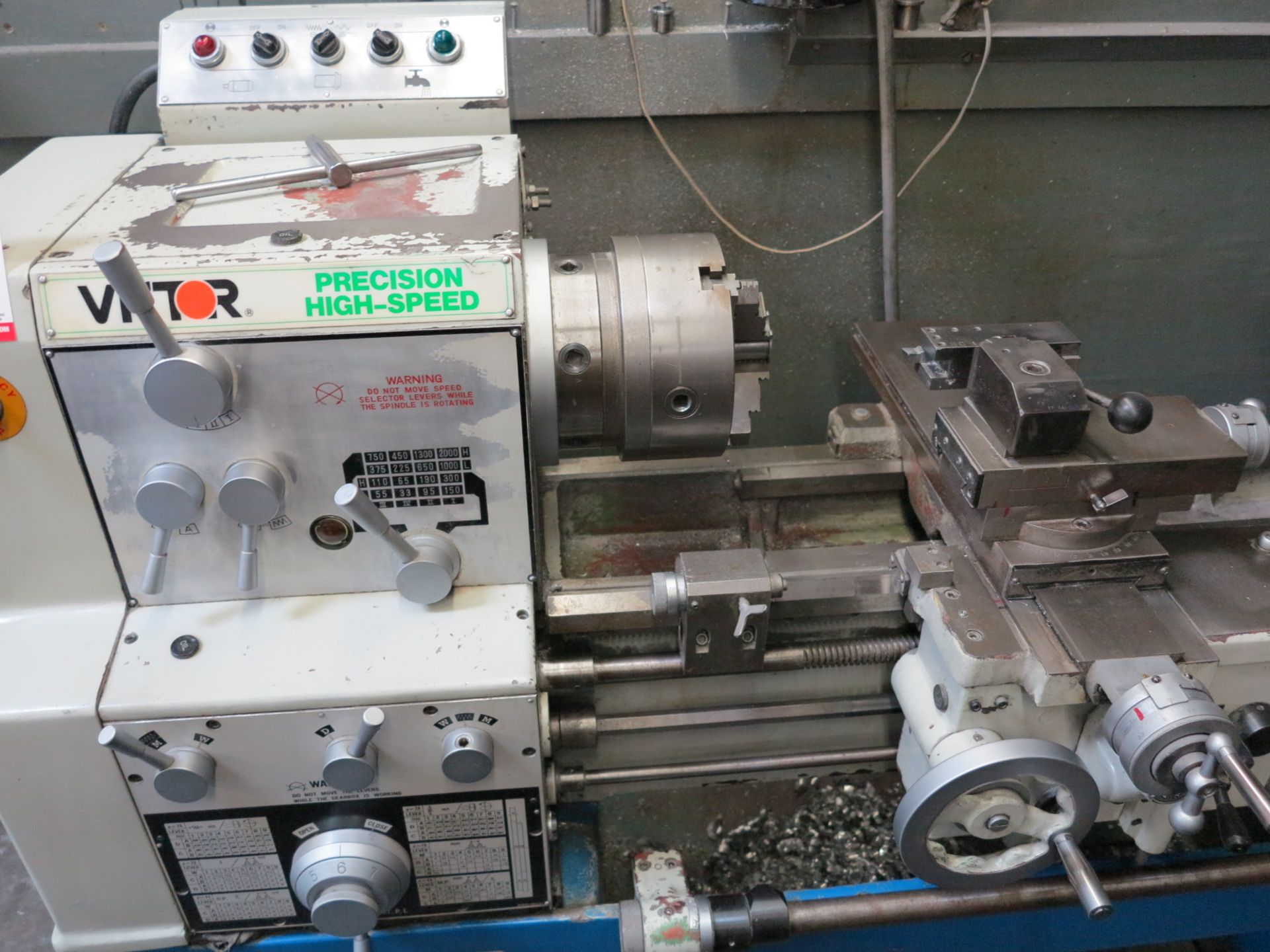 VICTOR PRECISION HIGH-SPEED LATHE, MODEL 1630B - Image 4 of 5
