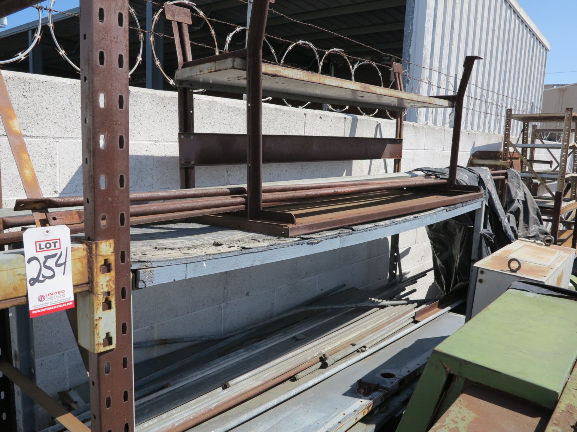 LOT - ALL PALLET RACK AND SHELVES ON WALL, W/ CONTENTS - Image 2 of 4