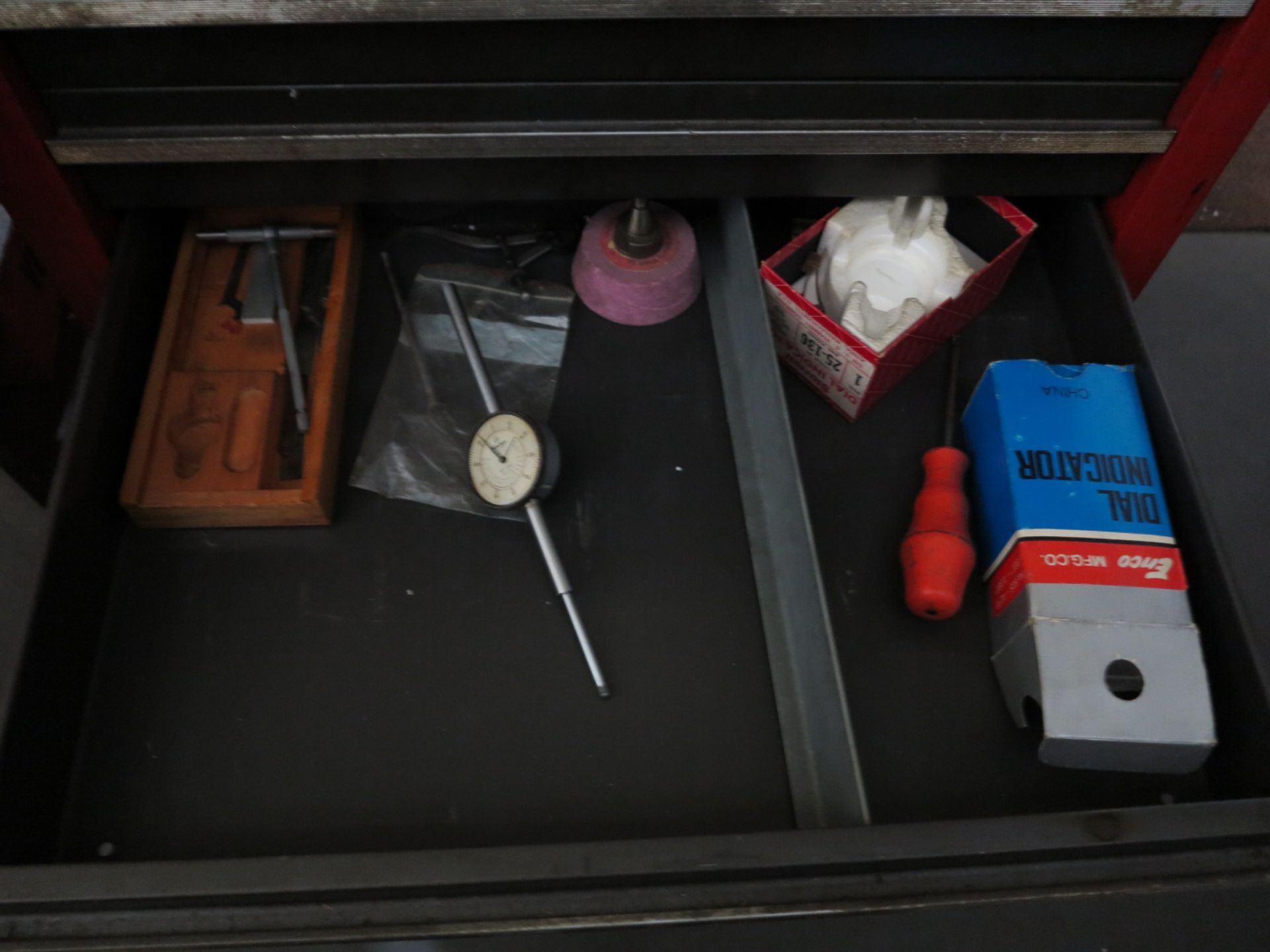 CRAFTSMAN 8-DRAWER PORTABLE TOOL BOX, W/ CONTENTS TO INCLUDE: ENDMILLS, DRILLS, REAMS, LETTER - Image 6 of 9