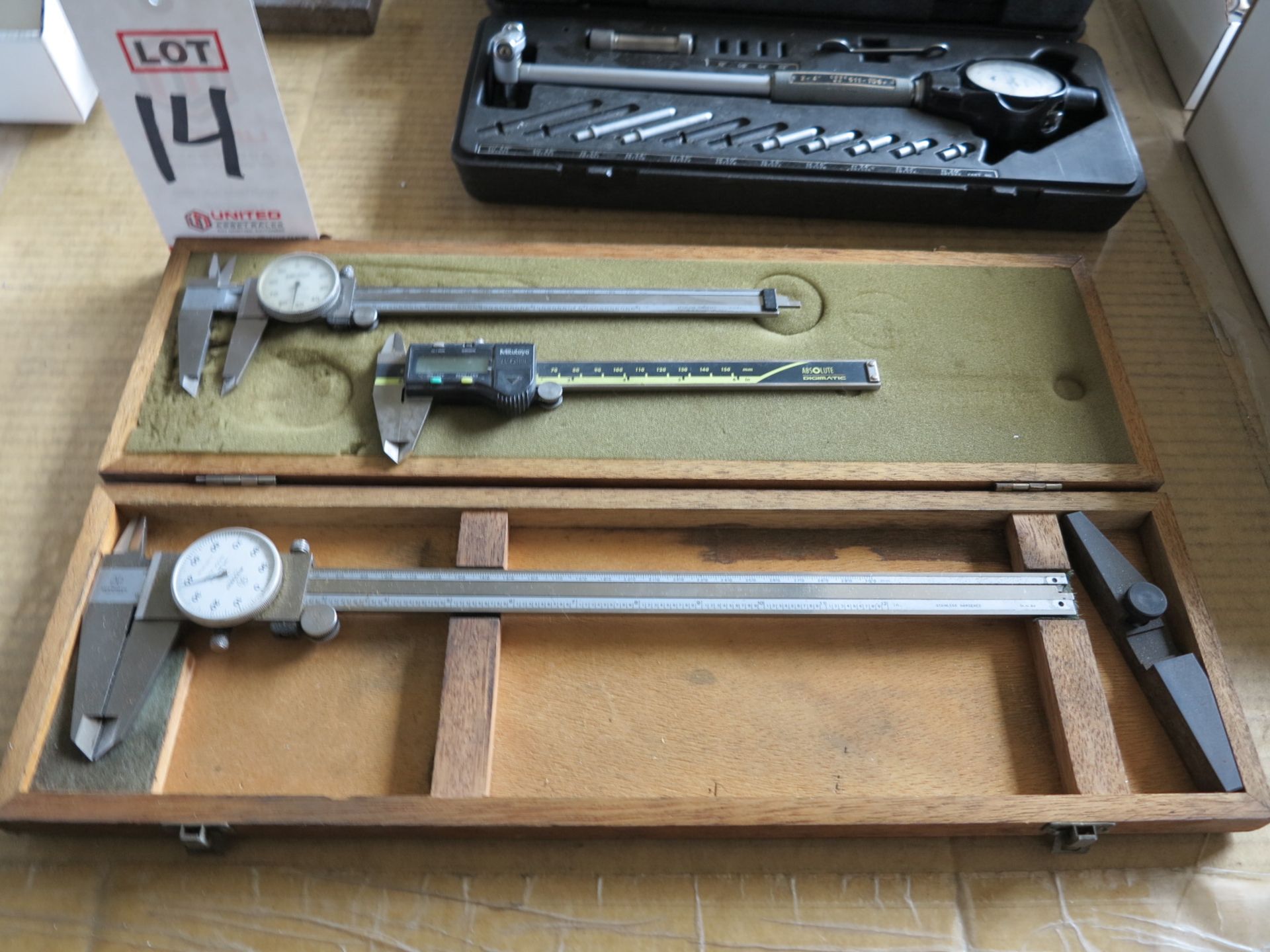 LOT - (2) DIAL CALIPERS AND (1) DIGITAL CALIPER