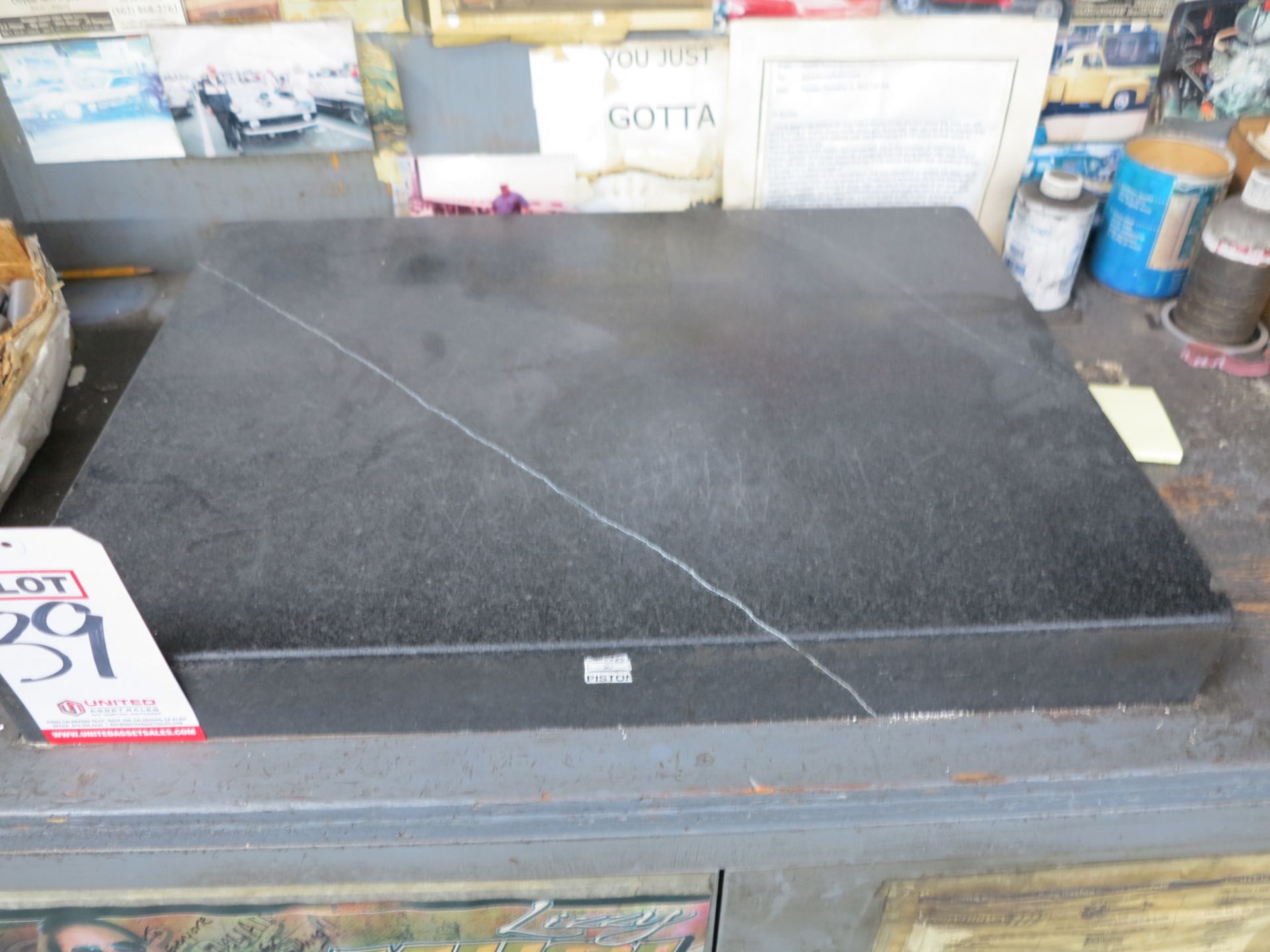 GRANITE SURFACE PLATE, 28" X 18" X 2-1/2"