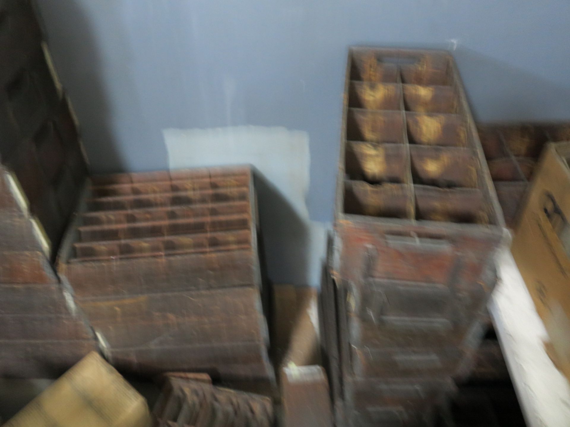 LOT - RACK, W/ VINTAGE WOODEN CRATES, APPROX. 60 - Image 3 of 3