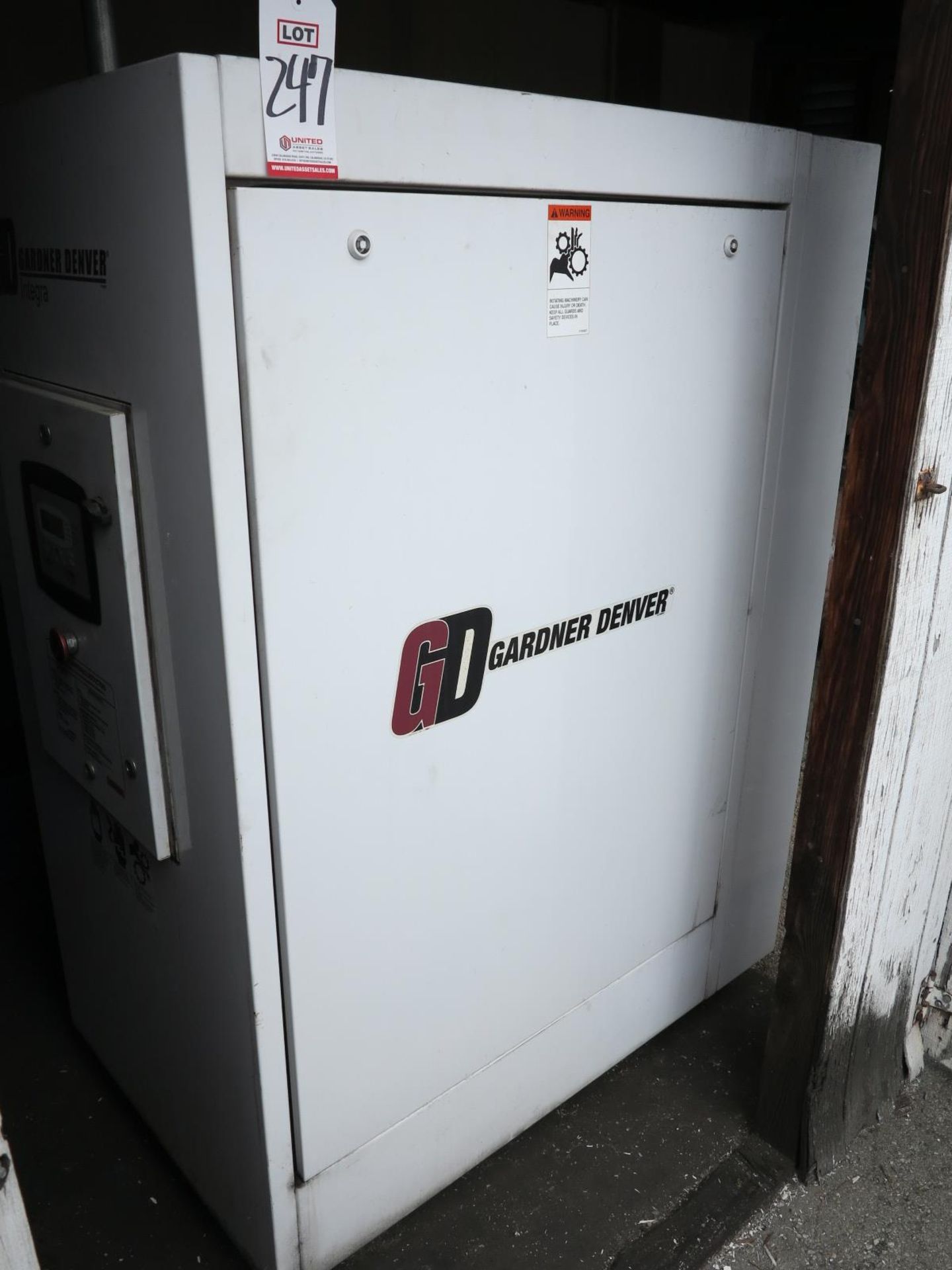 2015 GARDNER DENVER INTEGRA ROTARY TYPE AIR COMPRESSOR, MODEL EFC99J, 30 HP MOTOR