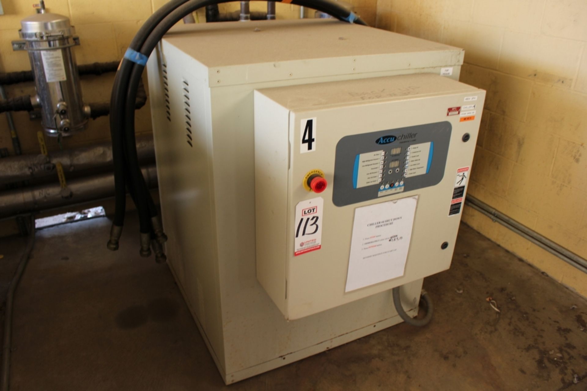 THERMAL CARE ACCU CHILLER, MODEL SQ2W1004, S/N 15410011010