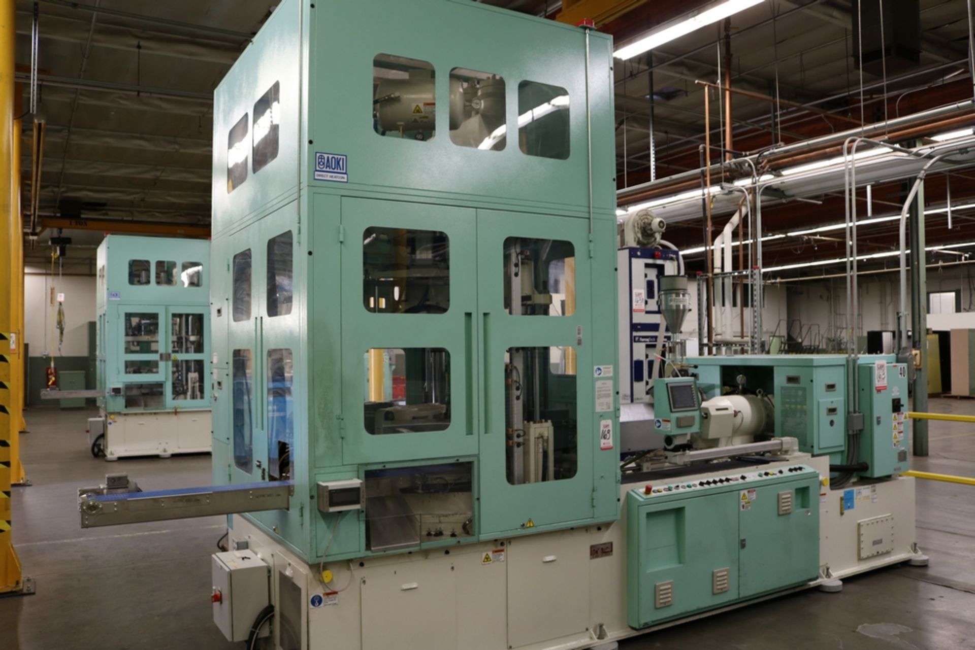 2010 AOKI SB III-250LL-50S INJECTION PET STRETCH BLOW MOLDING MACHINE, S/N SCLM0436, 50-TON,