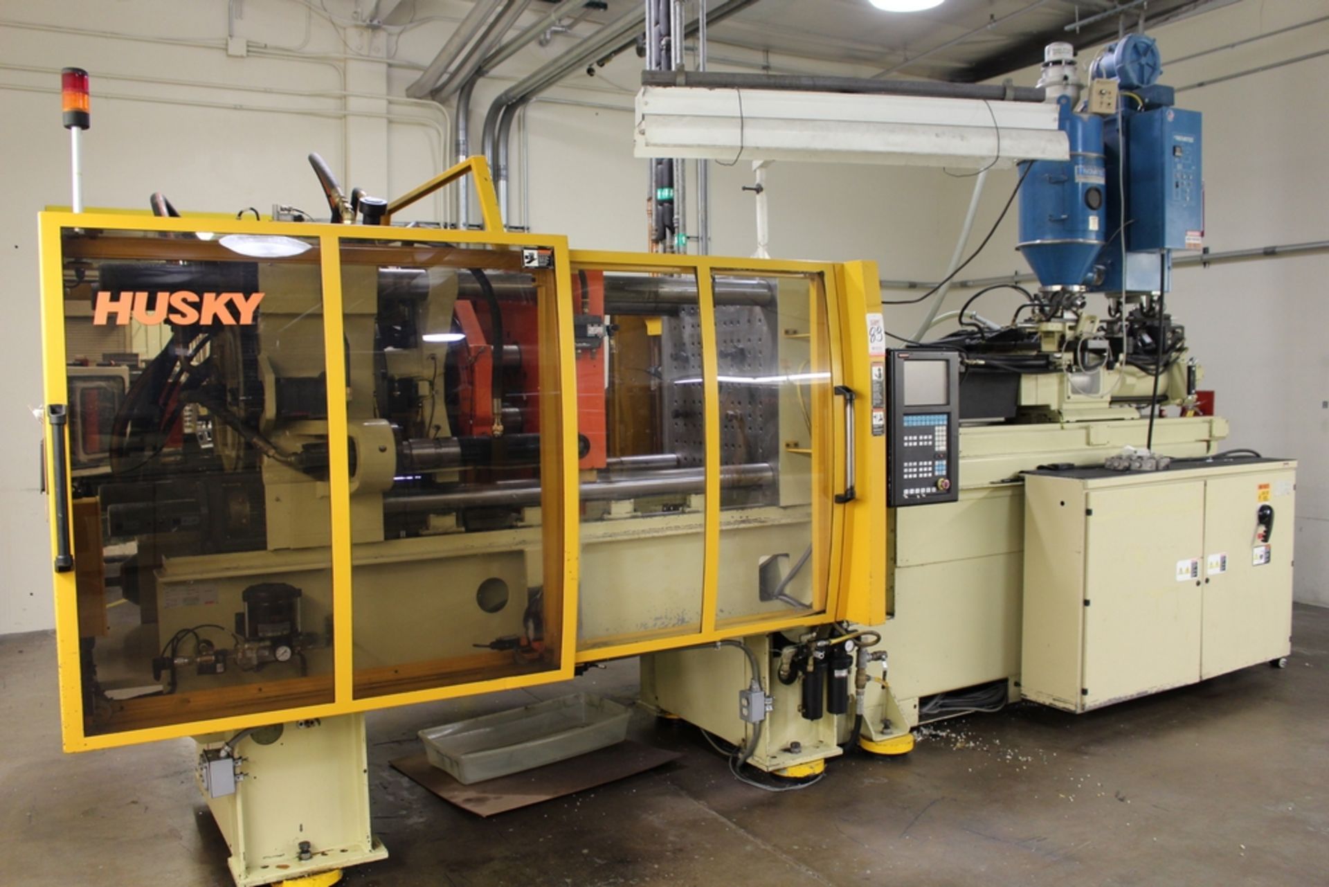 1998 HUSKY 225-TON INJECTION MOLDING MACHINE, MODEL G225GEN-RS50/50, S/N 14708, GE FANUC CONTROL,