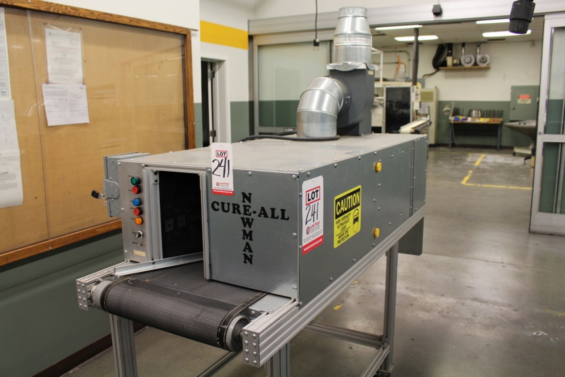 NEWMAN CURE-ALL ULTRAVIOLET CURING CONVEYOR