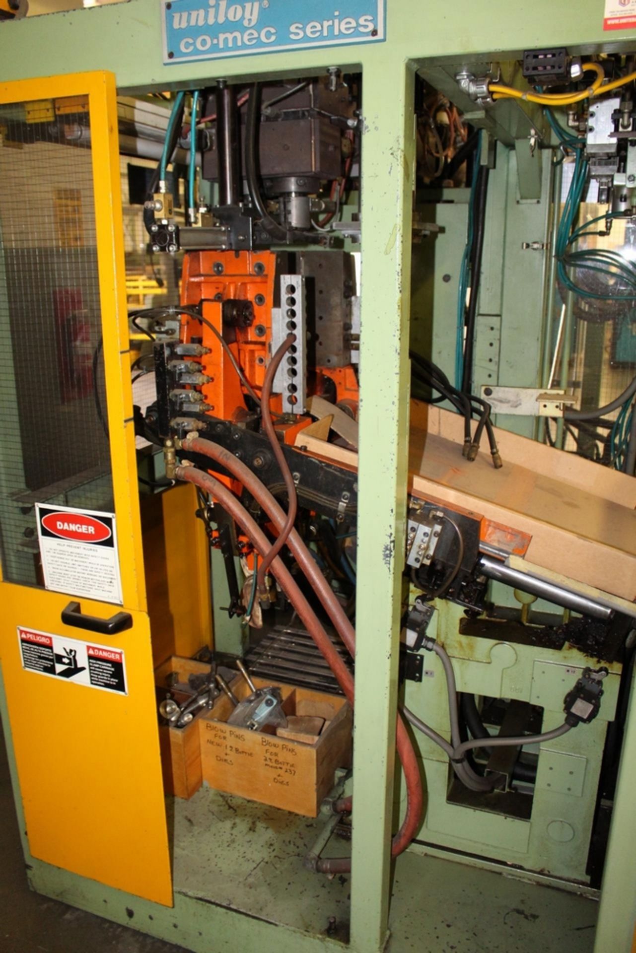 UNILOY-MILACRON CO-MEC SERIES INJECTION BLOW MOLDING MACHINE, MODEL MSA/S, S/N 300486, SINGLE - Image 3 of 6