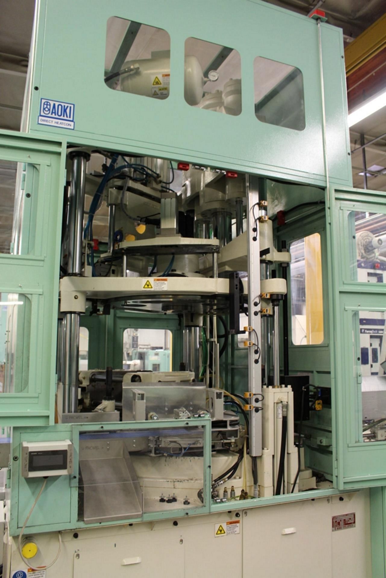 2010 AOKI SB III-250LL-50S INJECTION PET STRETCH BLOW MOLDING MACHINE, S/N SCLM0436, 50-TON, - Image 8 of 14