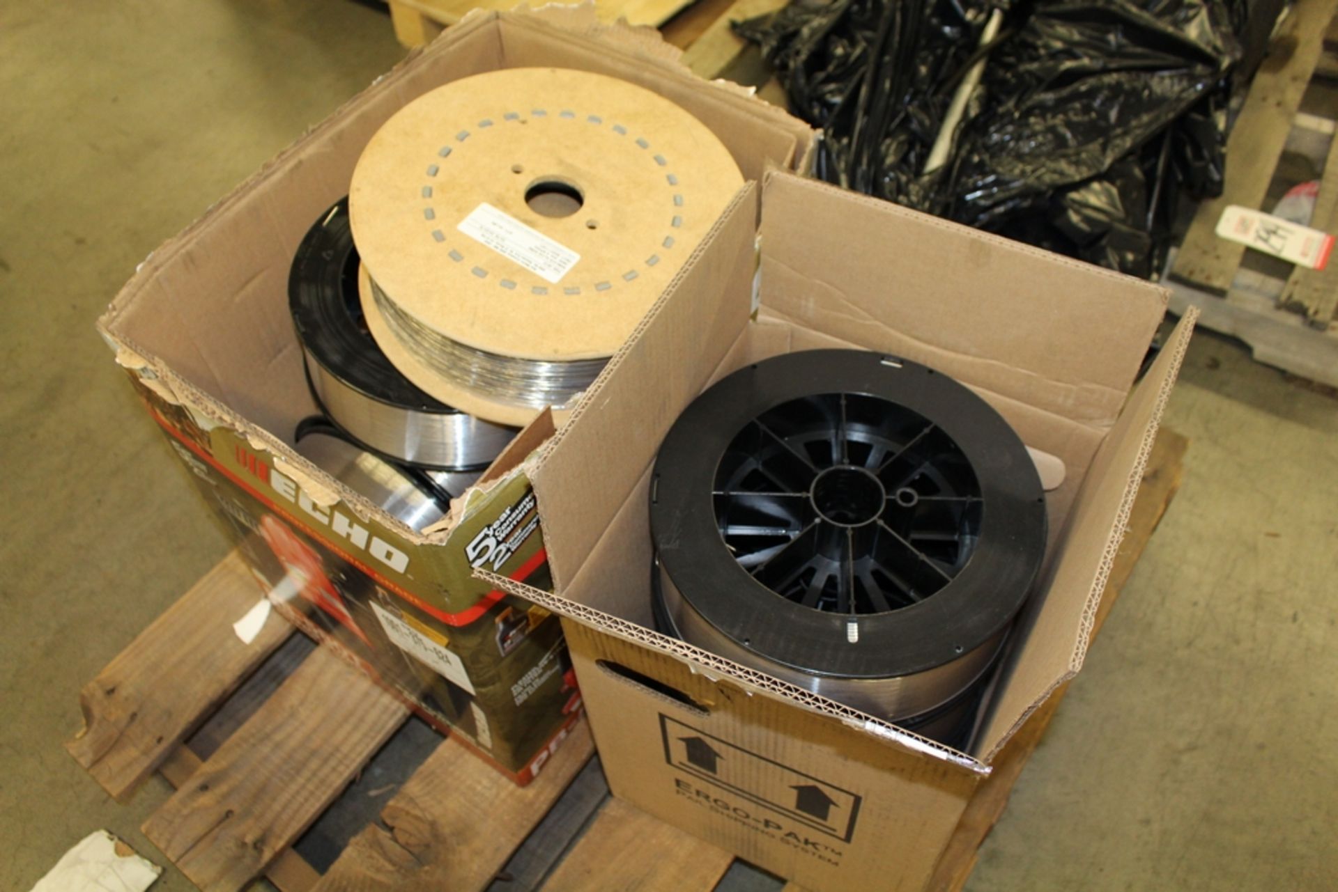LOT - PALLET OF PIN WIRE SPOOLS