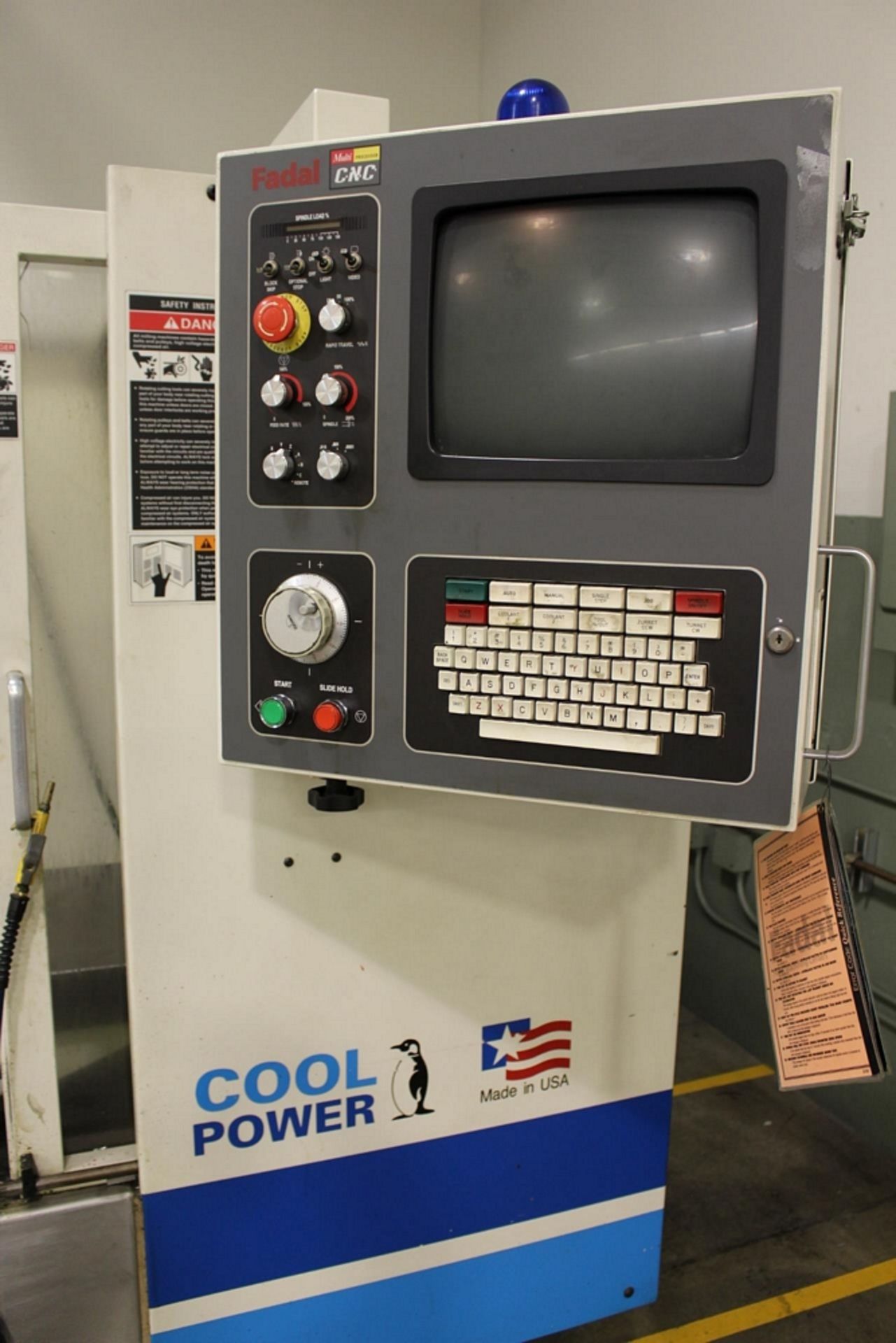 2001 FADAL MODEL 906 VERTICAL MACHINING CENTER, 4020HT, S/N 032001042337, 10,000 RPM SPINDLE, COOL - Image 5 of 7
