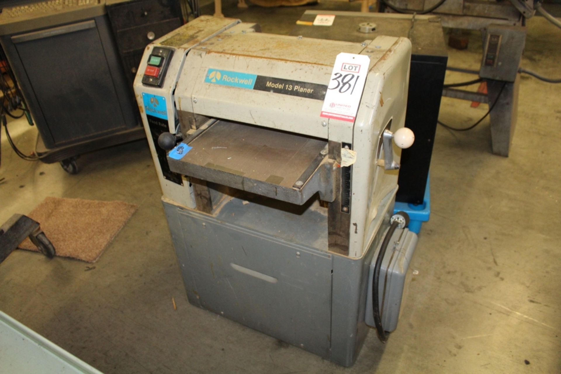 ROCKWELL MODEL 13 PLANER, SERIES NO. 22-401, S/N 1788198