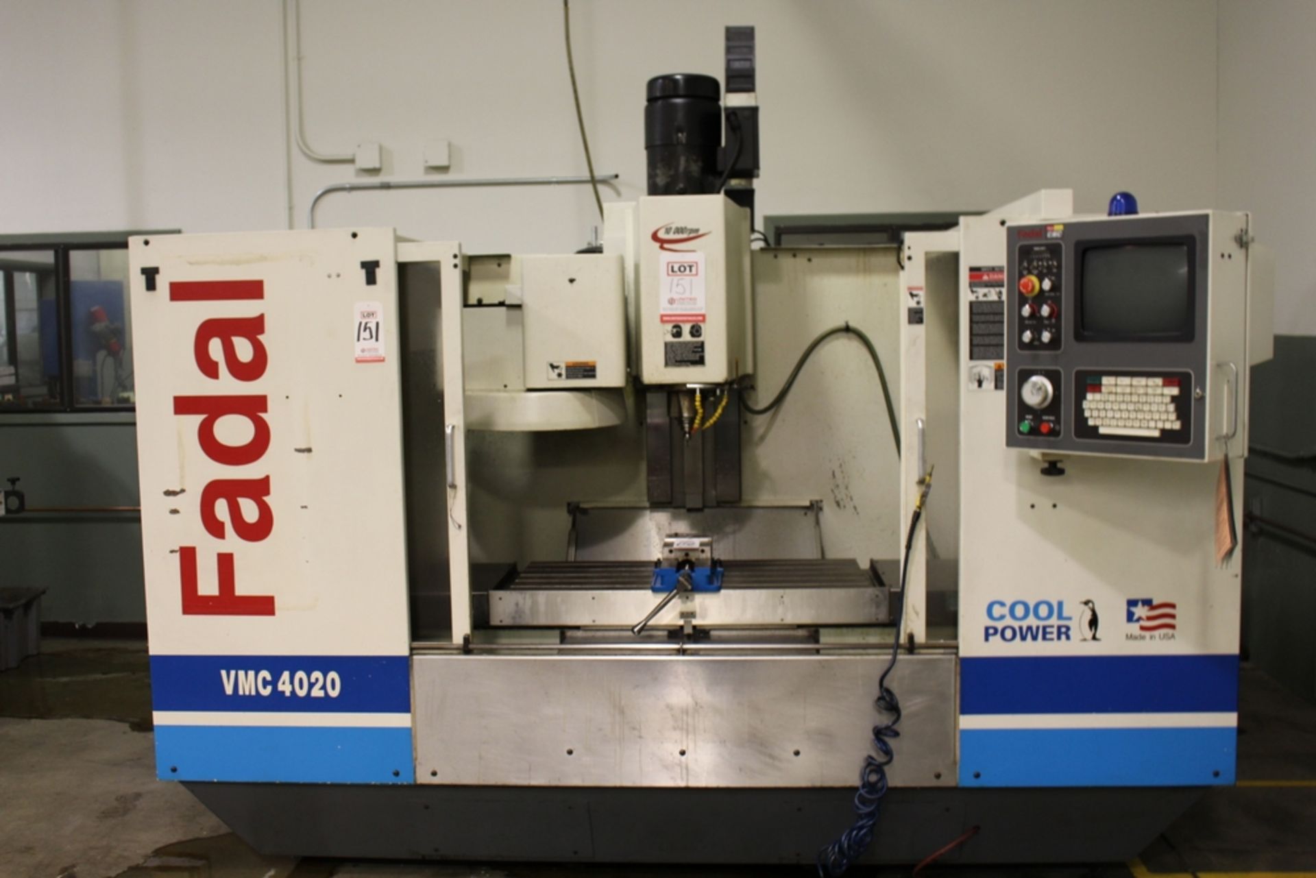 2001 FADAL MODEL 906 VERTICAL MACHINING CENTER, 4020HT, S/N 032001042337, 10,000 RPM SPINDLE, COOL - Image 2 of 7