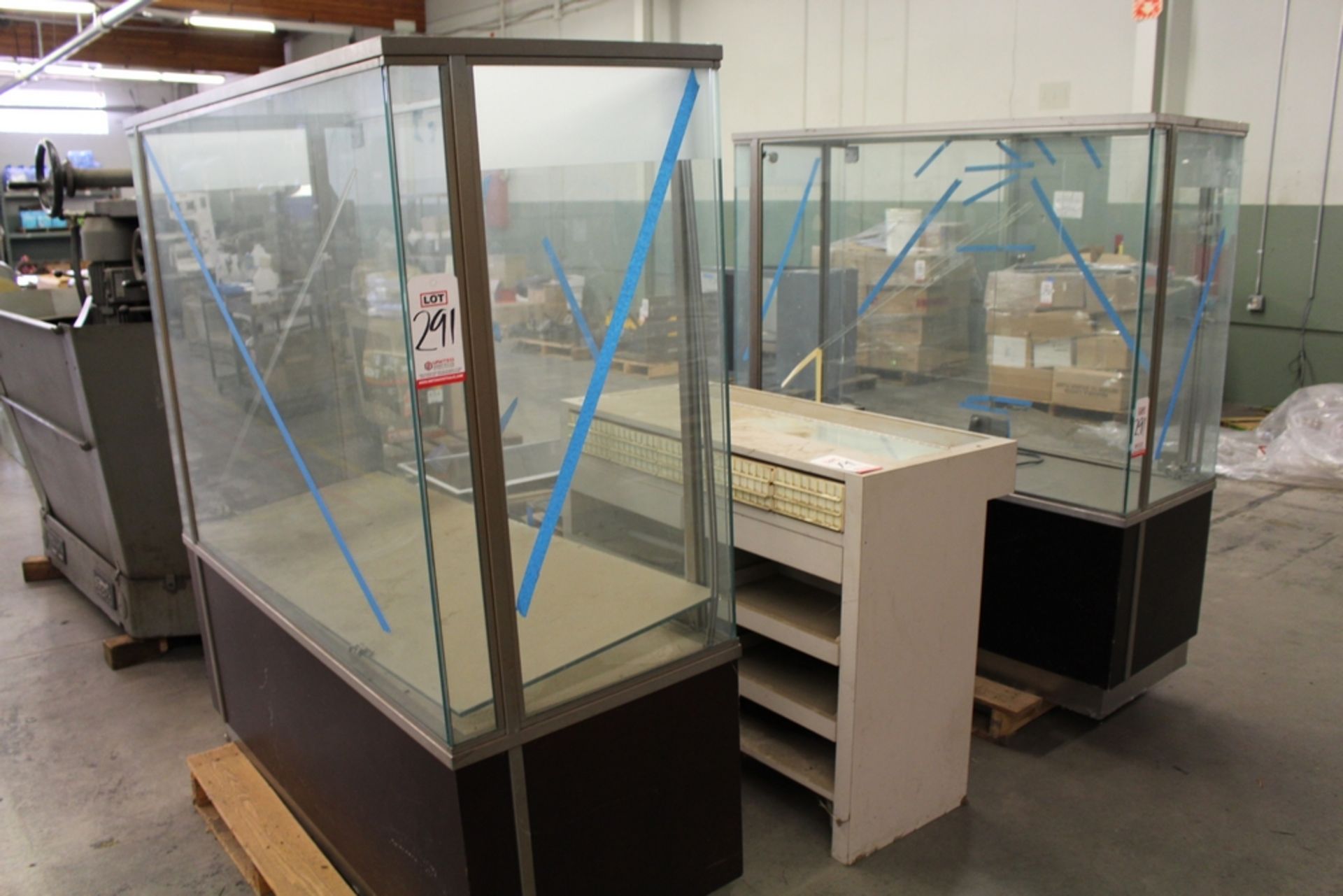 LOT - (3) GLASS DISPLAY CASES - Image 2 of 2