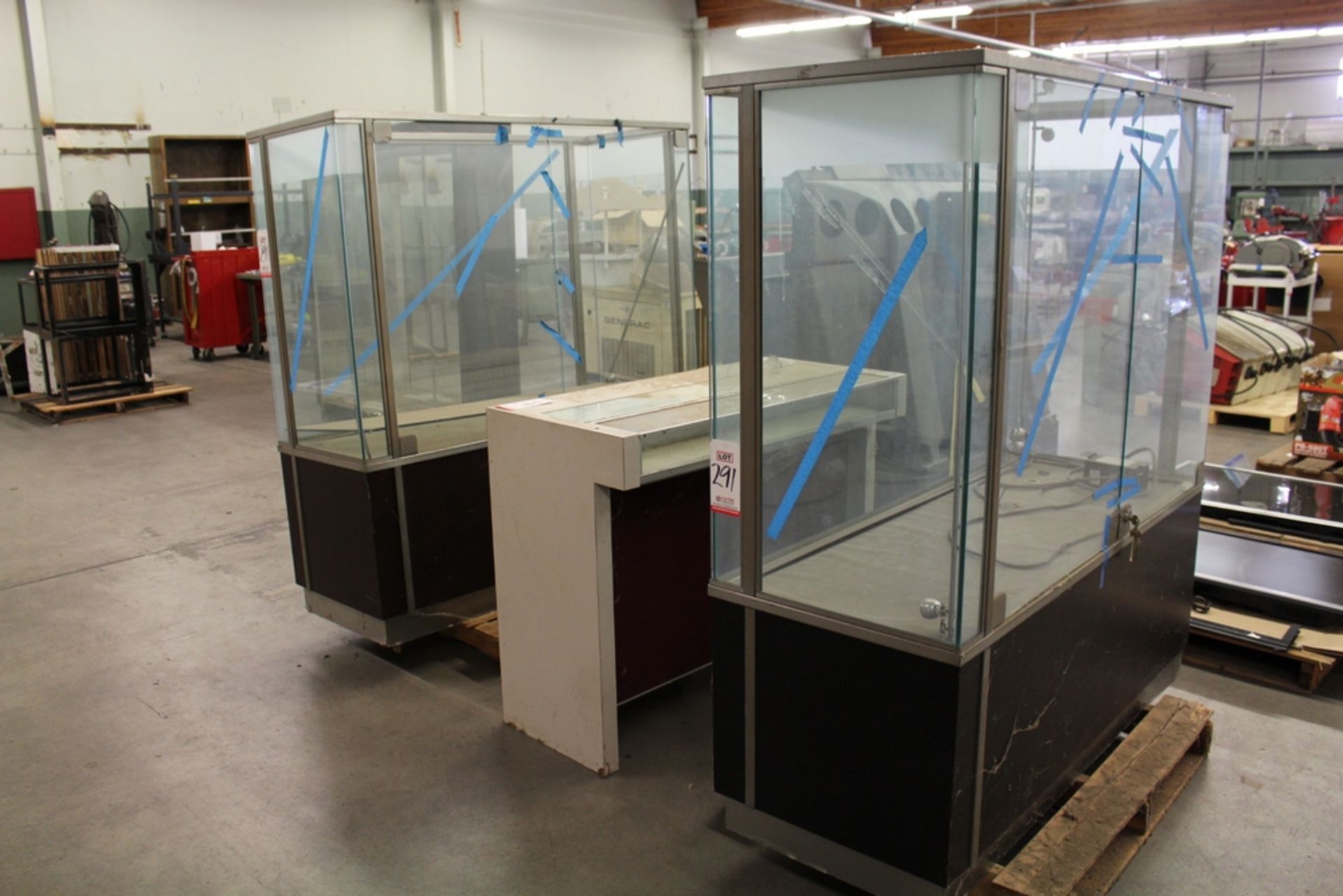 LOT - (3) GLASS DISPLAY CASES