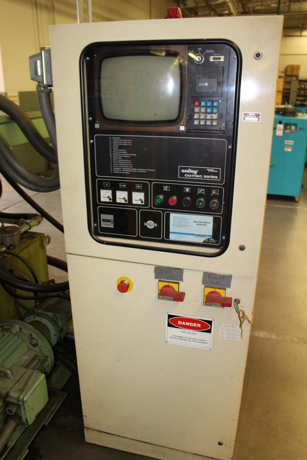 UNILOY-MILACRON CO-MEC SERIES INJECTION BLOW MOLDING MACHINE, MODEL MSA/S, S/N 300486, SINGLE - Image 5 of 6