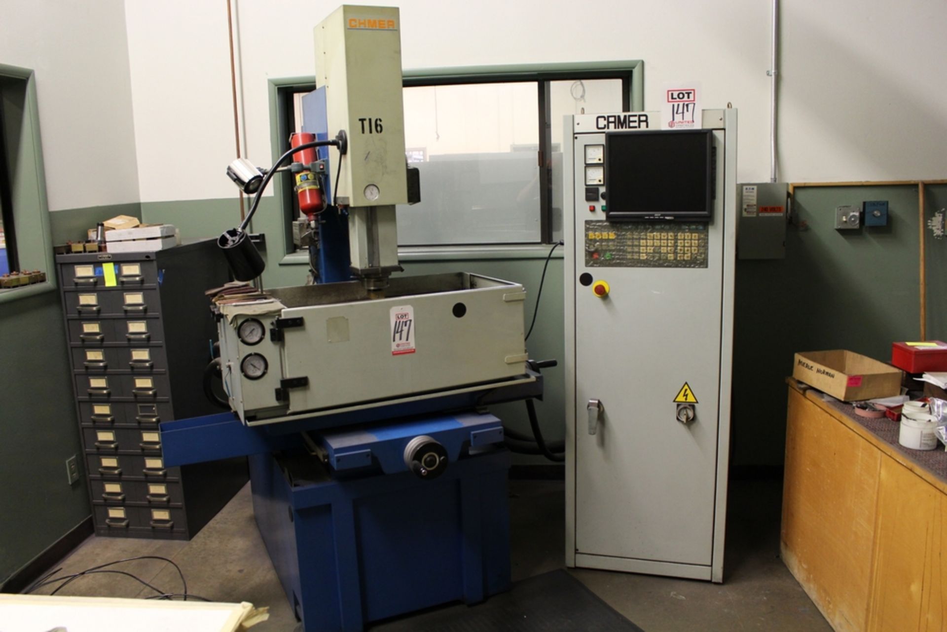 2000 CHMER CNC DIE SINKER EDM, MODEL CM-323Z, S/N M003148, W/ CHMER 50PZ UPDATED CNC CONTROL