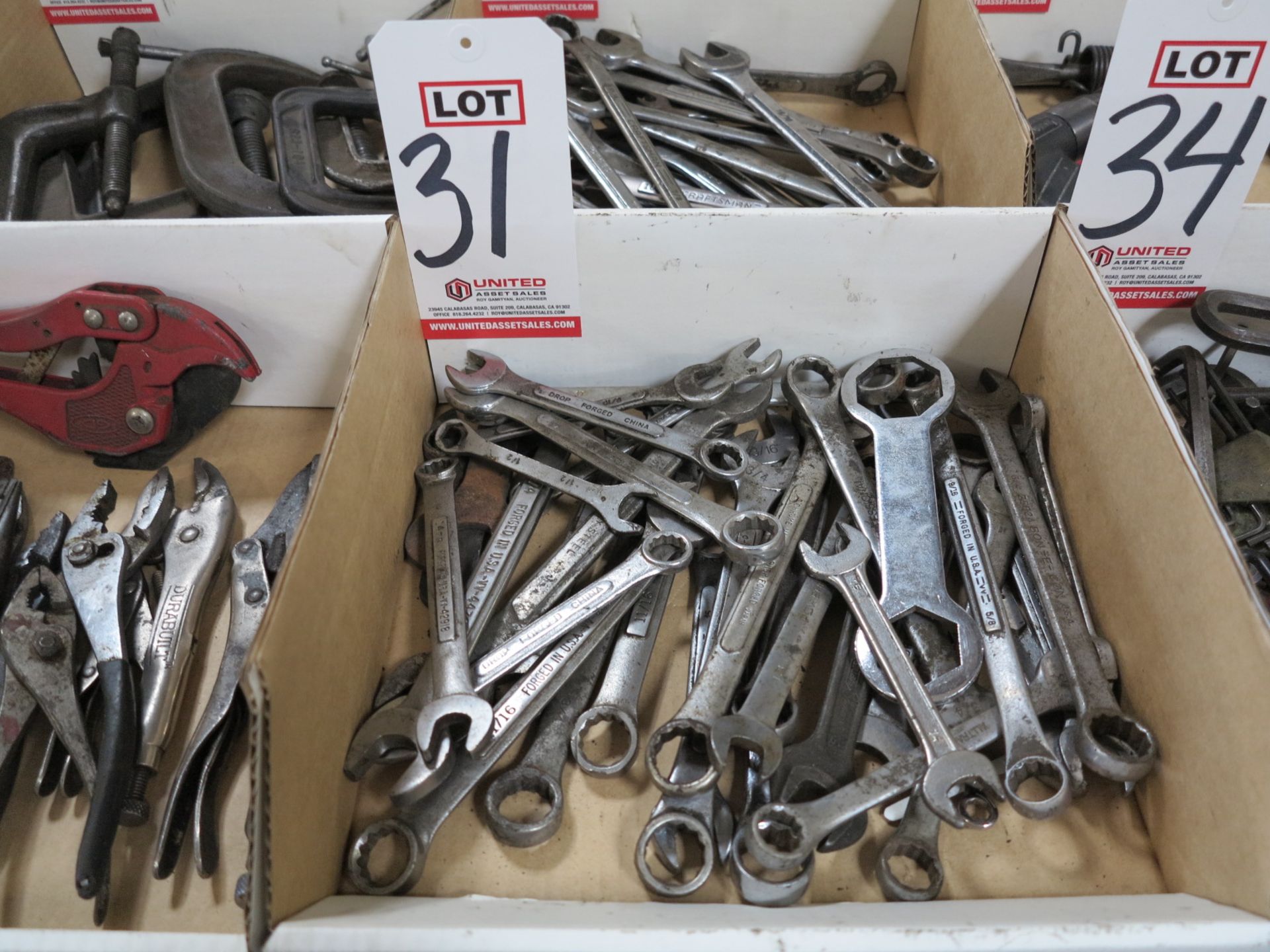 LOT - COMBINATION WRENCHES