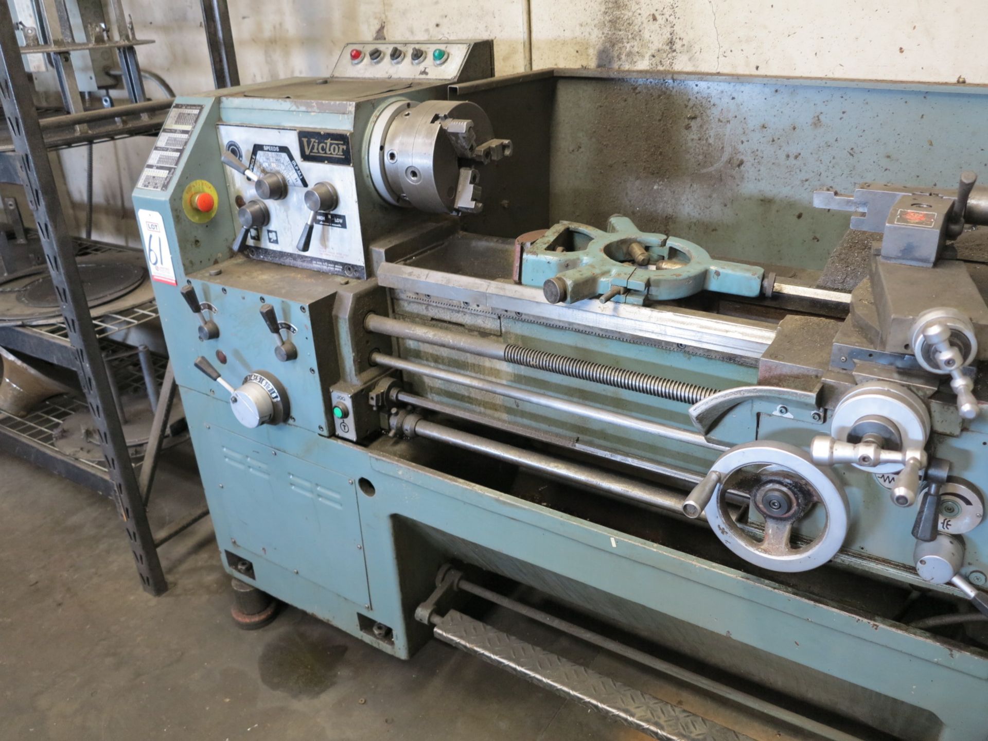 VICTOR 1640 LATHE, W/ 8" 3-JAW CHUCK, STEADY REST, TAILSTOCK - Image 2 of 3