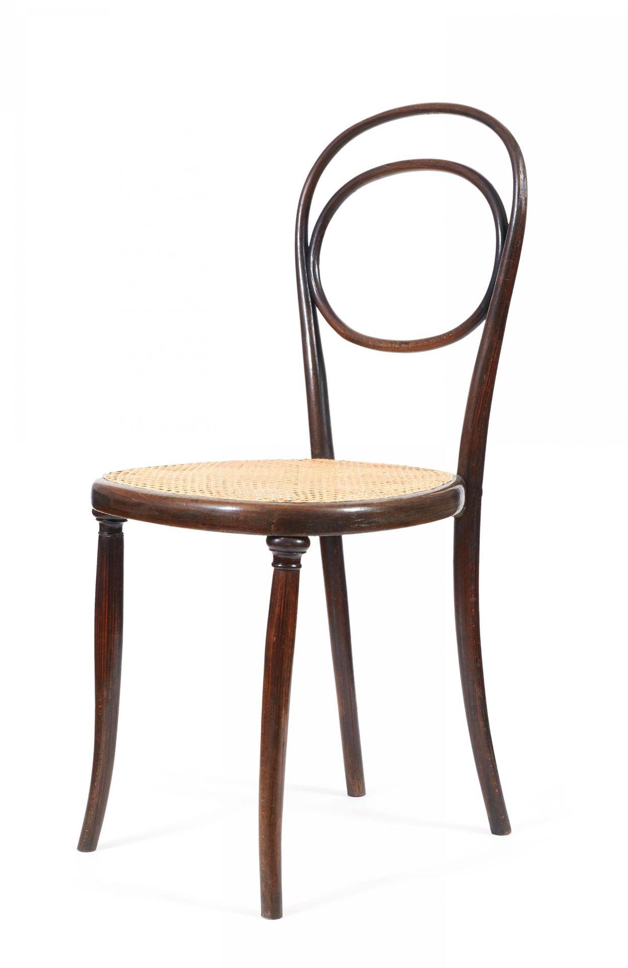 SESSEL NR.10. Gebrüder Thonet. Wien. Um 1860. Entwurf Gebrüder Thonet. Buchenholz, massiv gebogen,