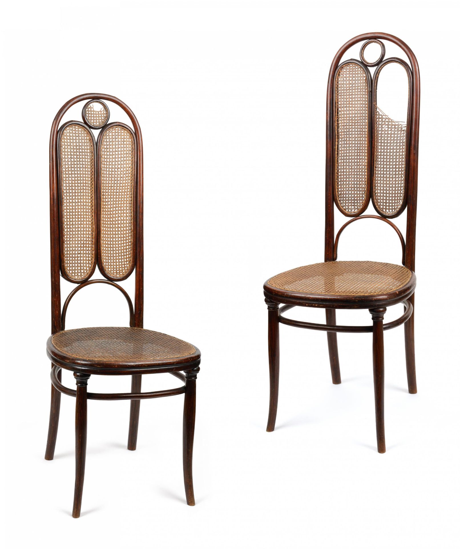 PAAR SESSEL NR.16. Gebrüder Thonet. Wien. Um 1861. Entwurf Gebrüder Thonet. Buchenholz, massiv