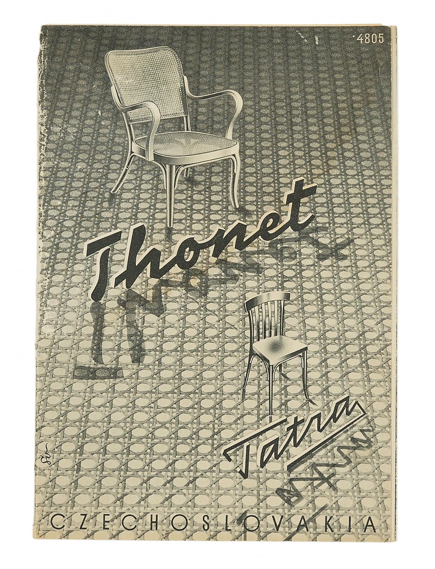 THONET/TATRA, ORIGINALVERKAUFSKATALOG 4805 (JULI 1948). Papier. Sprache: Englisch. Seiten insgesamt: