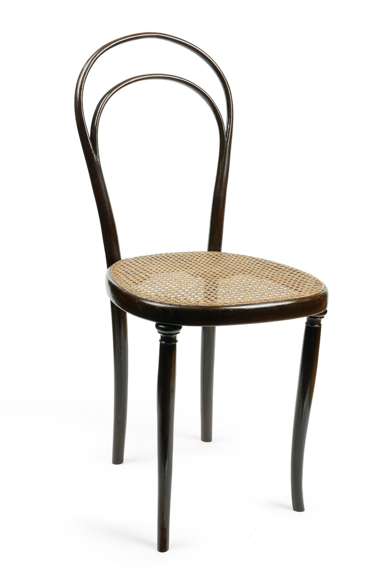 SESSEL NR.8. Gebrüder Thonet. Wien. Um 1860. Entwurf Gebrüder Thonet. Buchenholz, massiv gebogen,