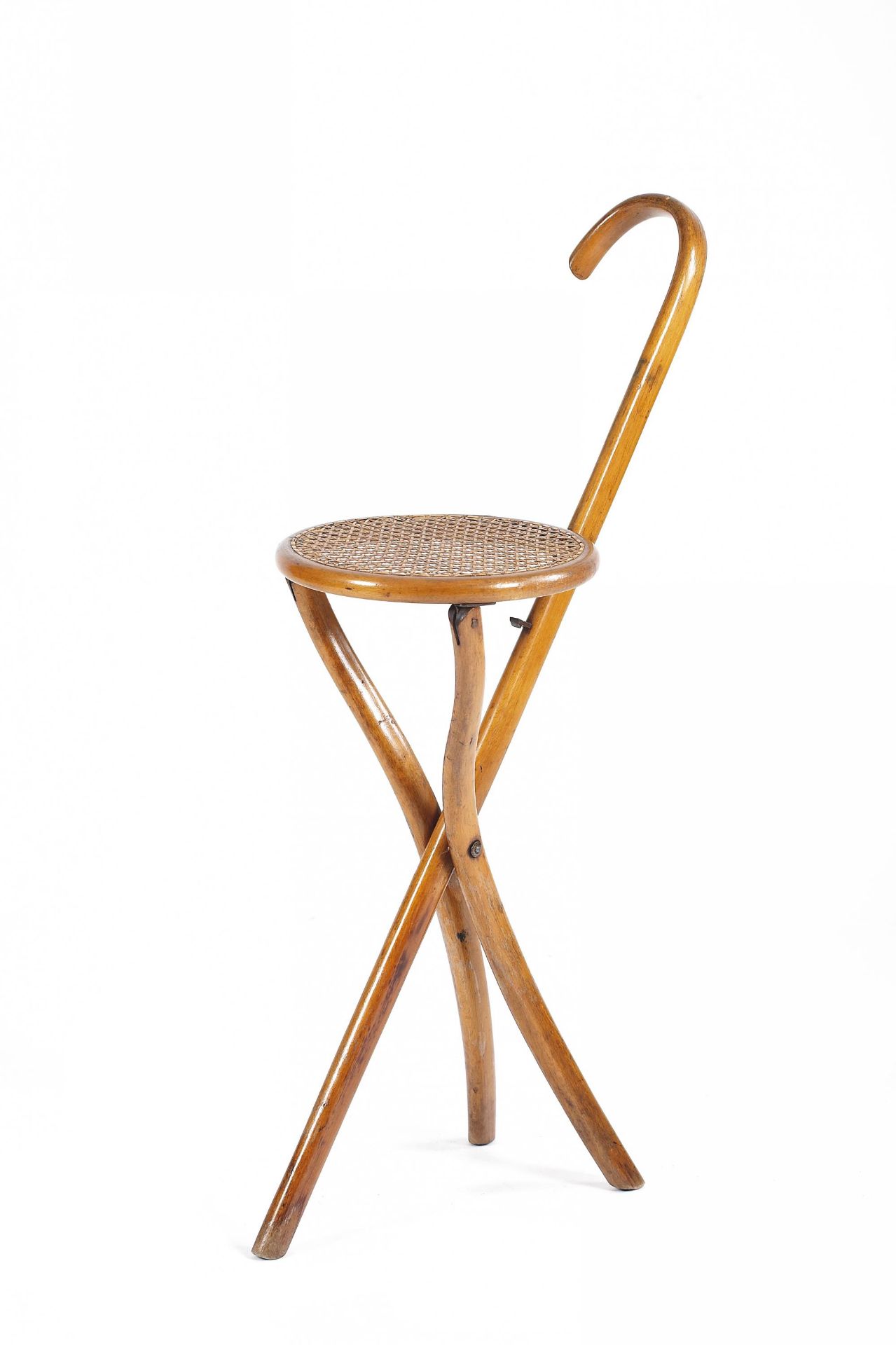 DAMENSTOCKSESSEL. Gebrüder Thonet. Wien. Um 1900. Entwurf Gebrüder Thonet. Buchenholz, massiv