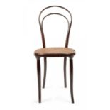 SESSEL NR.8. Gebrüder Thonet. Wien. Um 1860. Entwurf Gebrüder Thonet. Buchenholz, massiv gebogen,