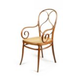 FAUTEUIL NR.1. Gebrüder Thonet. Wien. Um 1865. Entwurf Gebrüder Thonet. Buchenholz, massiv