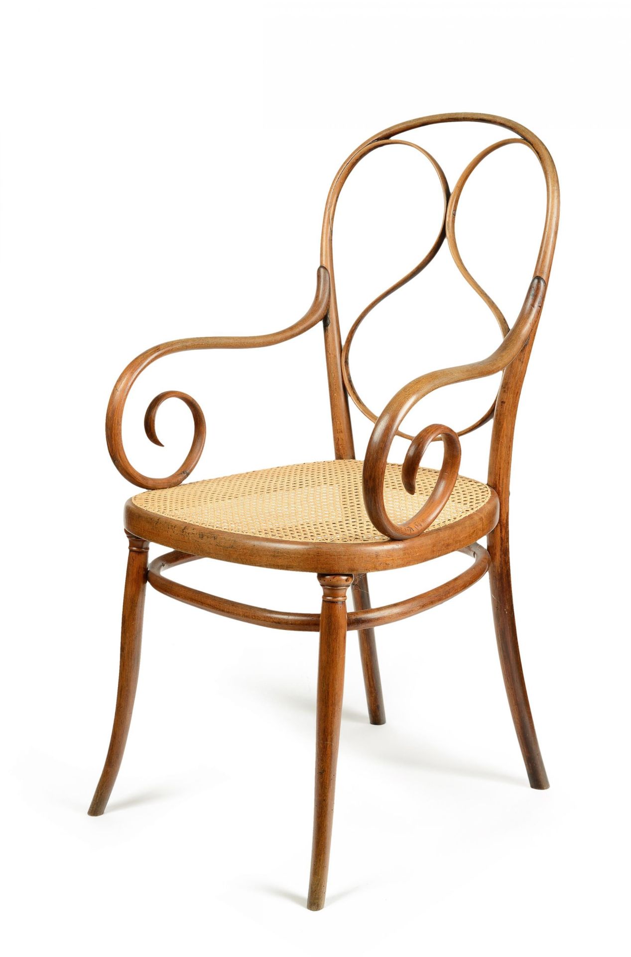 FAUTEUIL NR.1. Gebrüder Thonet. Wien. Um 1865. Entwurf Gebrüder Thonet. Buchenholz, massiv