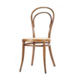 SESSEL NR.8. Gebrüder Thonet. Wien. Um 1865. Entwurf Gebrüder Thonet. Buchenholz, massiv gebogen,