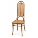 SESSEL NR.16. Gebrüder Thonet. Wien. Um 1862. Entwurf Gebrüder Thonet. Eichenholz, massiv gebogen,