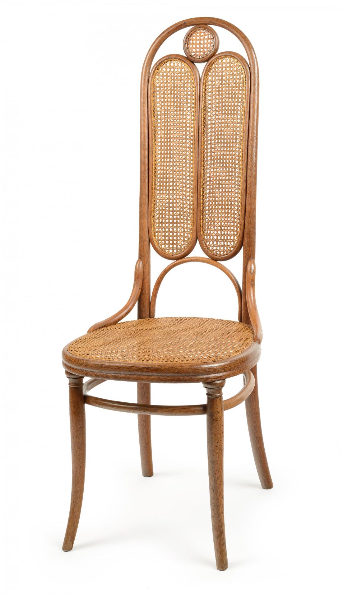 SESSEL NR.16. Gebrüder Thonet. Wien. Um 1862. Entwurf Gebrüder Thonet. Eichenholz, massiv gebogen,