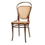 SESSEL NR.12. Gebrüder Thonet. Wien. 1881-1890. Entwurf Gebrüder Thonet. Buchenholz, massiv gebogen,