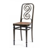 SESSEL NR.39. Gebrüder Thonet. Wien. 1887-1900. Entwurf Gebrüder Thonet. Buchenholz, massiv gebogen,