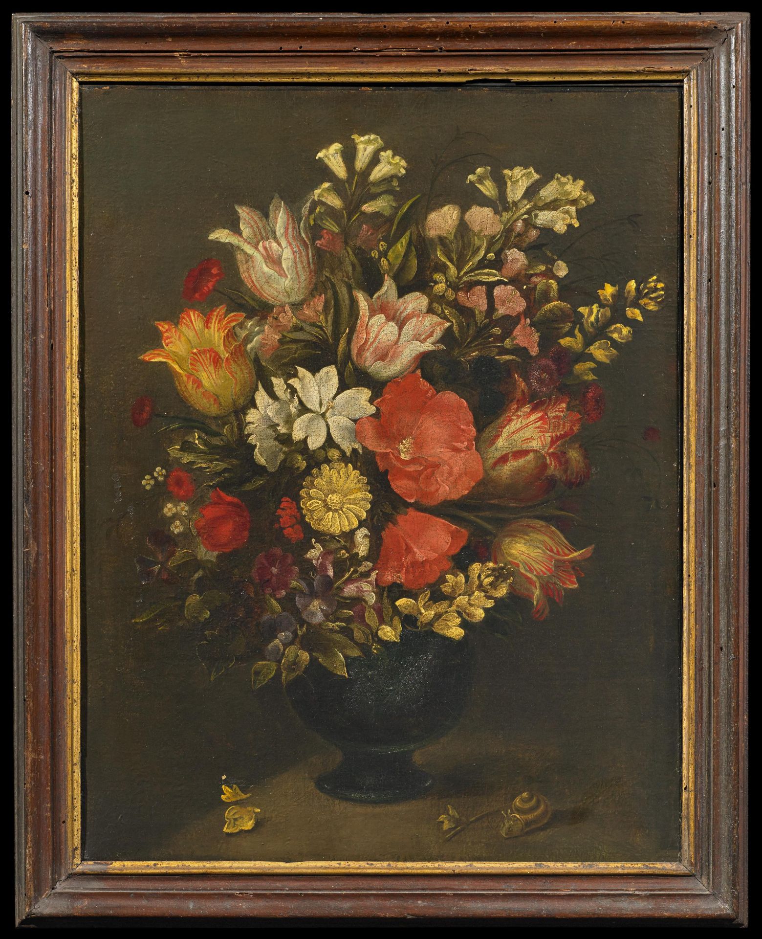 Bosschaert, Abraham1612 Middelburg - 1643 Utrecht - UmkreisBlumenstillleben. Öl auf Leinwand. - Image 2 of 3