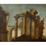 Roberti, Domenico1642 - 1707 - und WerkstattIdeale Ruinenlandschaft mit den Säulen einer alten