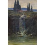 Rabes, Max Friedrich1868 Samter/Posen - 1944 WienItalienische Landschaft mit Zypressen und