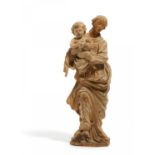 Guggenbichler, Meinrad1649 Maria Einsiedeln - 1723 MondseeMadonna mit Kind. Um 1700. Lindenholz,