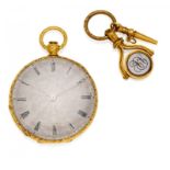 VACHERON & CONSTANTINSchweiz, um 1850.Taschenuhr. Handaufzug. 585/- Gelbgold, Zffbl. Silber