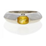 PIAGETCitrin-Diamant-Ring. Schweiz, um 1998. 750/- Weißgold, Gesamtgewicht: 9,5g. EU-RM: 55. 1