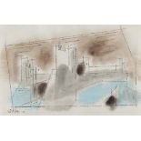 Feininger, LyonelNew York 1871 - 1956Ohne Titel (New York Cityscapes). 1954. Aquarell und Tusche auf