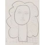 Picasso, Pablo1881 Malaga - 1973 MouginsFrançoise. 1946. Lithografie auf Velin. 61 x 46cm (65 x 49,