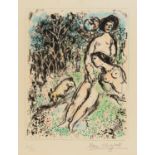 Chagall, Marc1887 Witebsk - 1985 St. Paul de VenceIdylle aux champs. 1972. Farblithografie auf