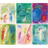 Chagall, Marc1887 Witebsk - 1985 St. Paul de VenceDaphnis et Chloé. 1961. Zwei Bände mit 42