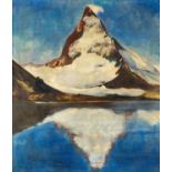 Jaeckel, Willy1888 Breslau - 1944 BerlinMatterhorn am Rifflsee. 1920er Jahre. Öl auf Leinwand. 81