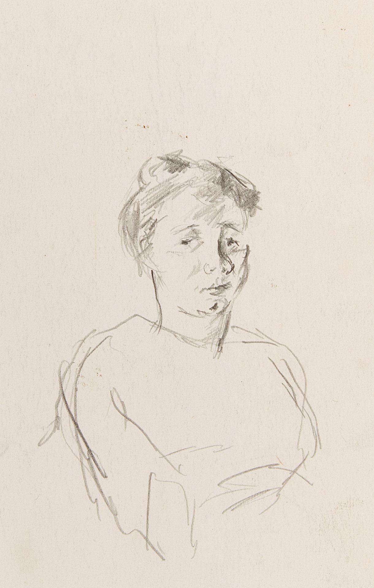 Beckmann, Max1884 Leipzig - 1950 New YorkPorträtstudie einer jungen Frau. Um 1915.